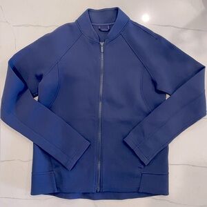 Lululemon Womens Navy Scuba Full Zip Jacket, Size 6, Like New